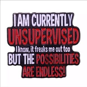 💥PICK 3 for $25💥 I AM CURRENTLY UNSUPERVISED…Enamel Pin